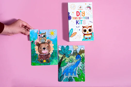 iLearnngrow Teeny Tiny DIY Puzzle - Set of Two